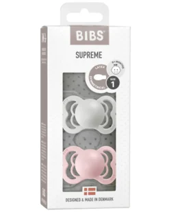 Ciuccio Supreme - Tettarella Simmetrica in Gomma Naturale - Haze e Rosa - Senza PBA, PVC e Flatati