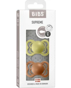Ciuccio Supreme - Tettarella Simmetrica in Gomma Naturale - Meadow e Earth - Senza PBA, PVC e Flatati