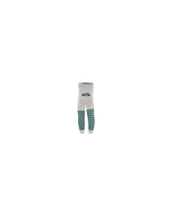 Collant In Cotone Bio Elasticizzato - a Righe con Lumaca - Grigio - Certificato GOTS