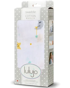Copertina Swaddle 120 x 120 cm, Dreamland - 100% mussola di cotone