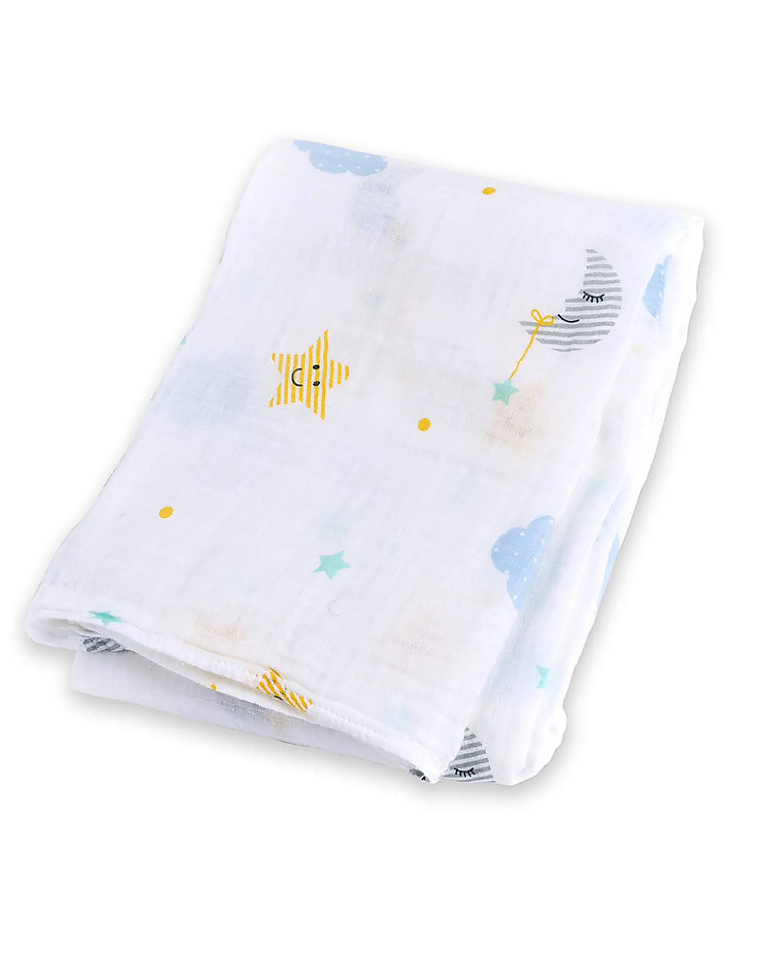 Copertina Swaddle 120 x 120 cm, Dreamland - 100% mussola di cotone