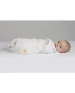 Copertina Swaddle 120 x 120 cm, Dreamland - 100% mussola di cotone