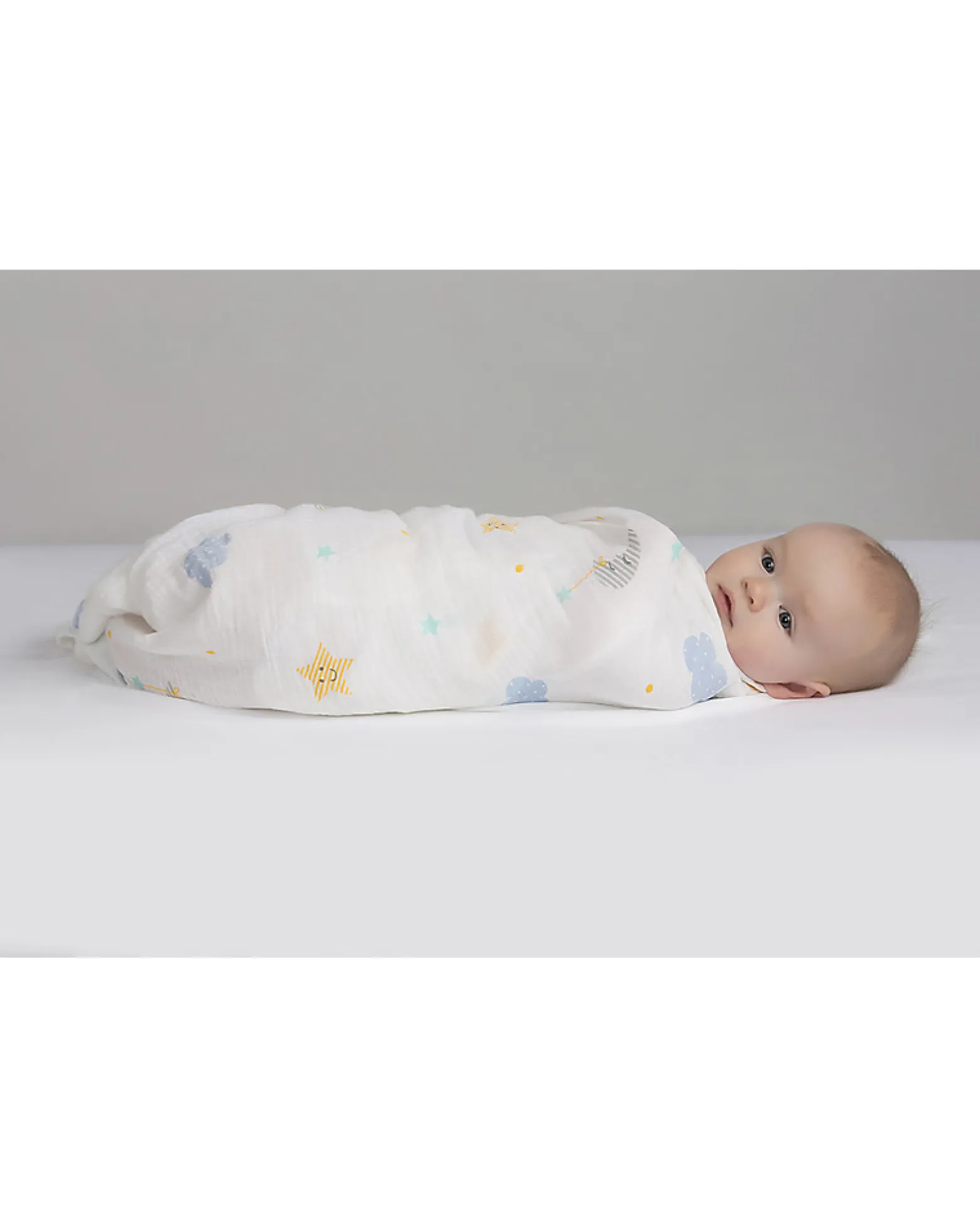 Copertina Swaddle 120 x 120 cm, Dreamland - 100% mussola di cotone