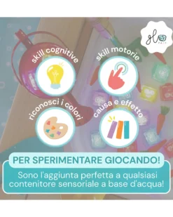 Cubi Luminosi Alex - Giallo - Set da 4 - Adatto da 3 Anni