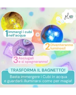 Cubi Luminosi Pippa - Verde - Set da 4 - Adatto da 3 Anni