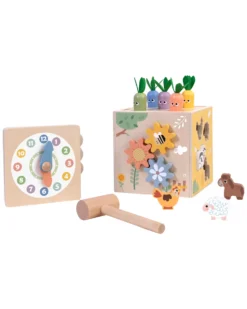 Cubo Multiattività in Legno - 27 Pezzi - 14,5 cm - 18m+