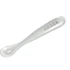 Cucchiaio Ergonomico Prime Pappe - Silicone - Grigio - Maneggevole per gli Adulti e Delicato per i Bambini