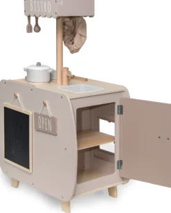 Cucina Bistro Giocattolo in Legno FSC - Beige - 12+ m