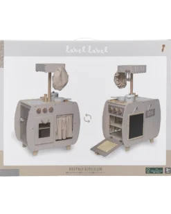 Cucina Bistro Giocattolo in Legno FSC - Beige - 12+ m