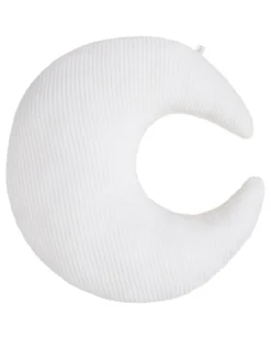 Cuscino Luna Sense - Bianco - Velluto a Coste - 45x40 cm