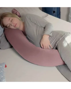 Cuscino Mirai 2 in 1 per Gravidanza e Allattamento - Rosa