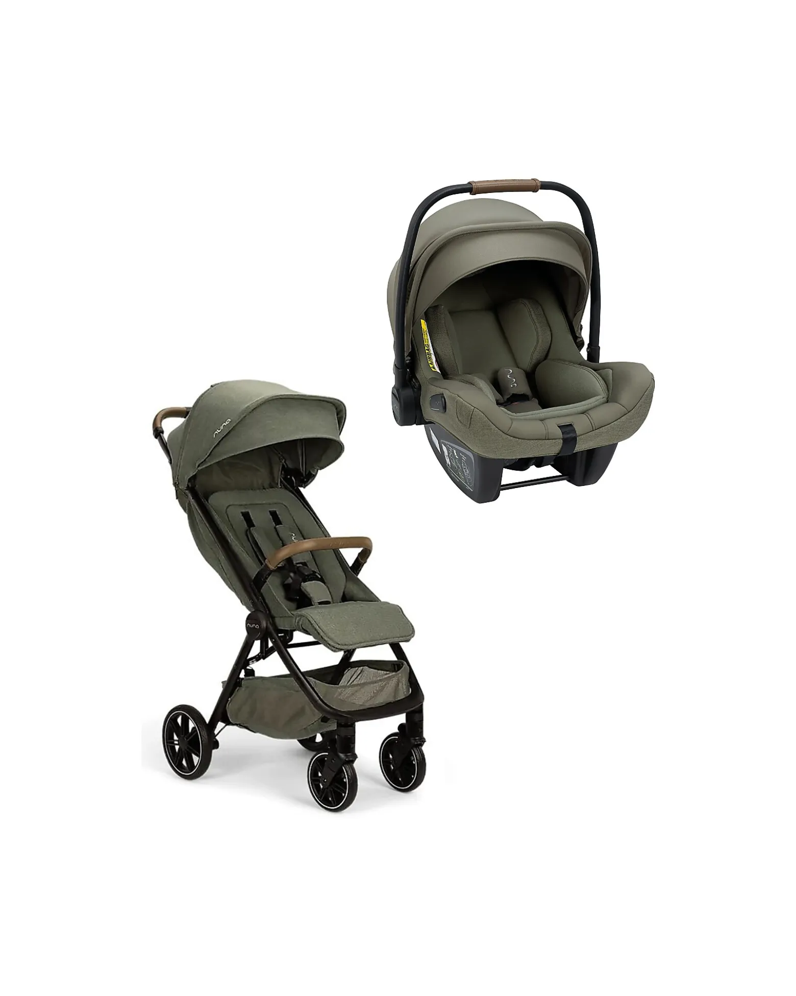 Duo Passeggino TRVL lx + Seggiolino Auto Pipa Next i-Size - Pine - Coffeee