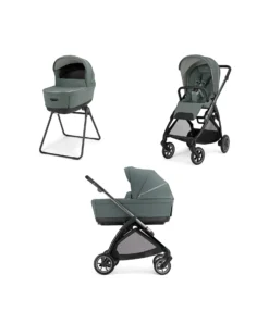 Electa System Quattro DUO - Studio Grey - Passeggino + Culla Standup + Telaio Iron Black