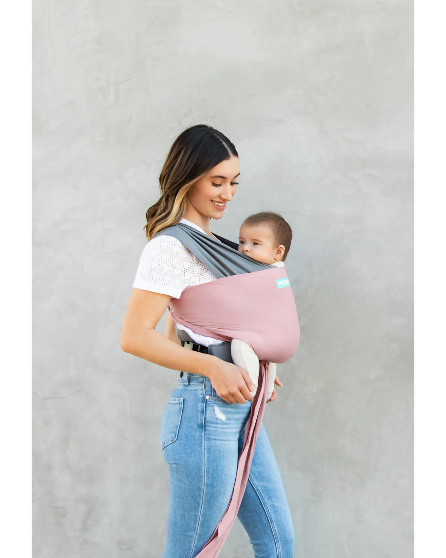 Fascia Portabebé Easy in puro cotone - Facilissima da indossare - Rosa