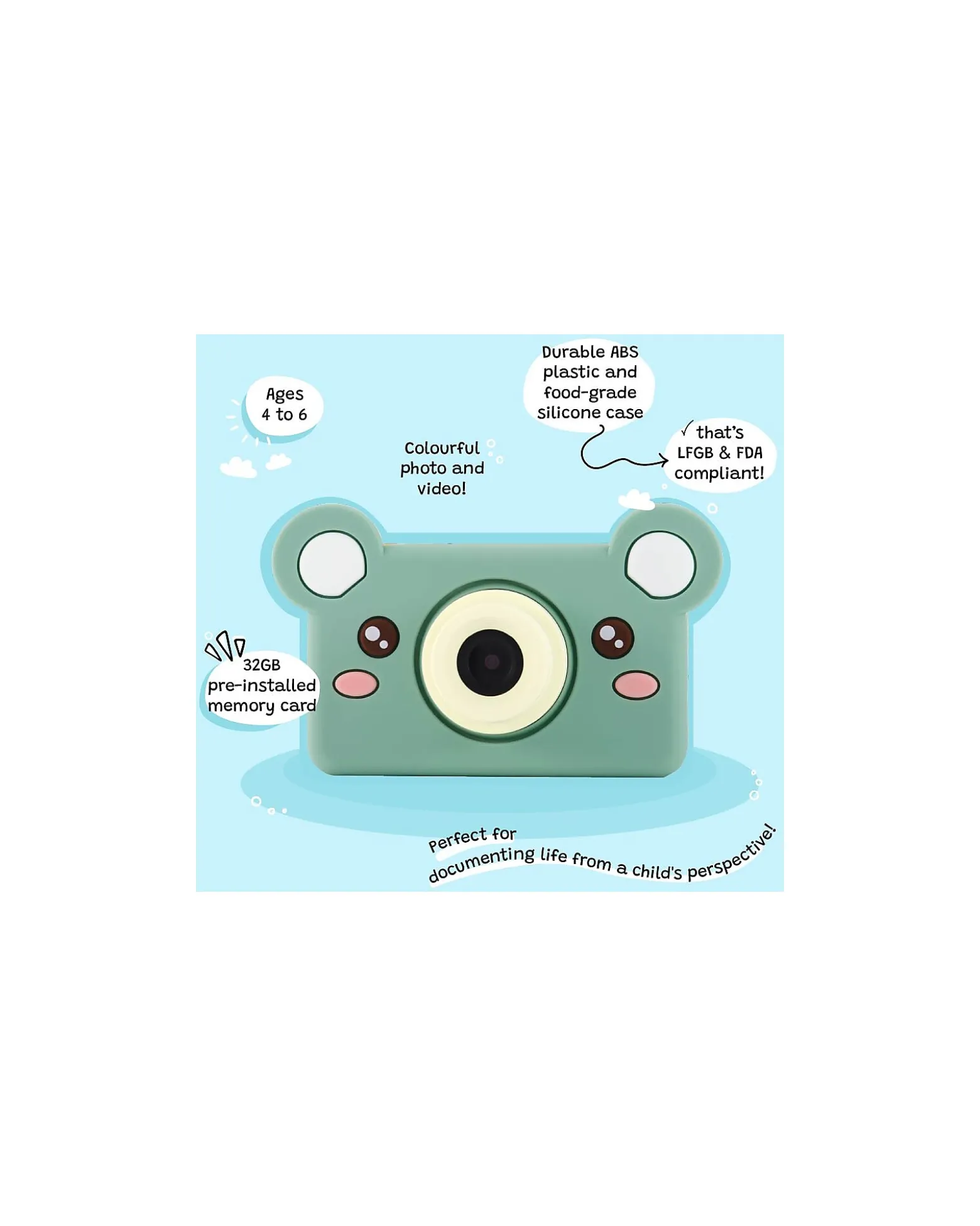 Fotocamera Digitale Kiimento - Mikayo l'Orsetto - Foto e Video - Dai 4 Anni