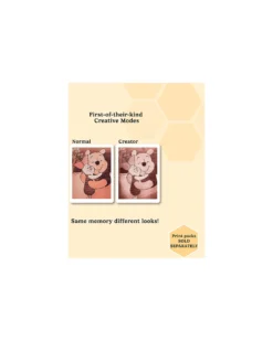 Fotocamera Istantanea Digitale Kiimento - Winnie the Pooh - Stampa Ink-Free - Dai 8 Anni