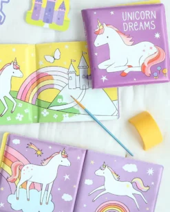 Gioco Libro da Bagno - Unicorn Dreams - Si Colora al Contatto con l'Acqua!