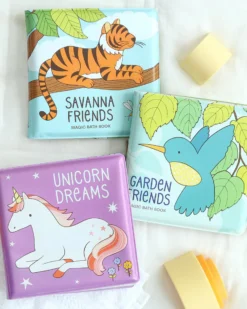 Gioco Libro da Bagno - Unicorn Dreams - Si Colora al Contatto con l'Acqua!