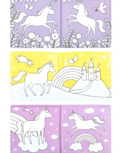 Gioco Libro da Bagno - Unicorn Dreams - Si Colora al Contatto con l'Acqua!
