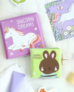 Gioco Libro da Bagno - Unicorn Dreams - Si Colora al Contatto con l'Acqua!