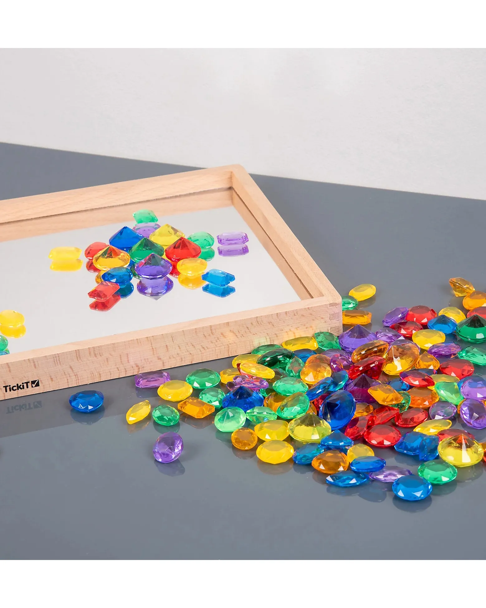 Gioielli Traslucidi - Rosso/Arancione/Giallo/Verde/Blu/Viola - da 3 Anni - Per Lavagna Luminosa