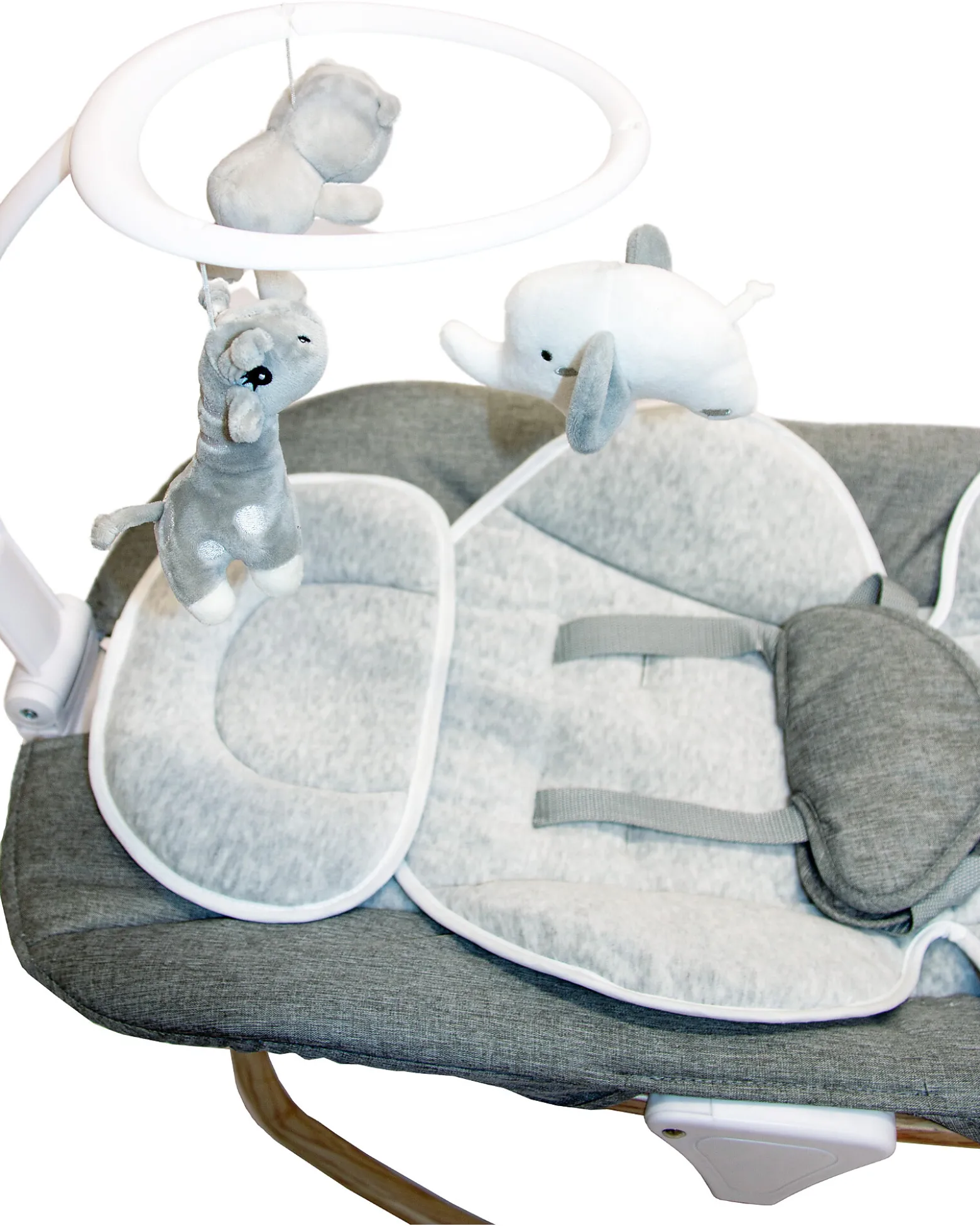 2 in 1 Sdraietta e Dondolo - Pure White - Con Giochi e Melodie