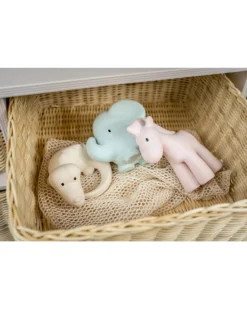 3-in-1 Sonaglio - Massaggiagengive - Gioco da Bagno - Set 3 pz - My First Safari - 100% Caucciù Naturale