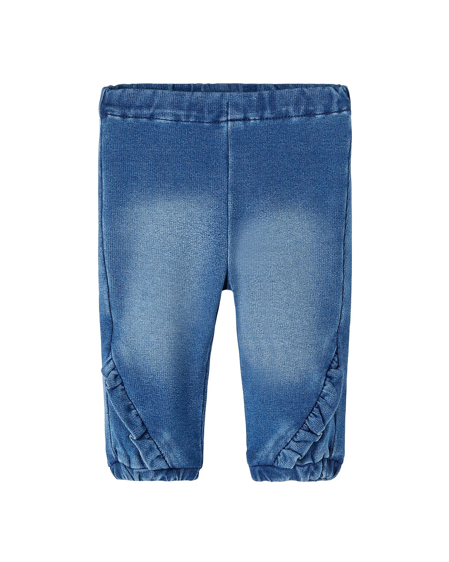 Jeans Loose Fit - Medium Blue Denim - Vita Elasticizzata