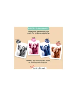 Kiimento Carta Fotografica Ink-Free per Fotocamera Model P2 - 120 Fogli - Value Pack