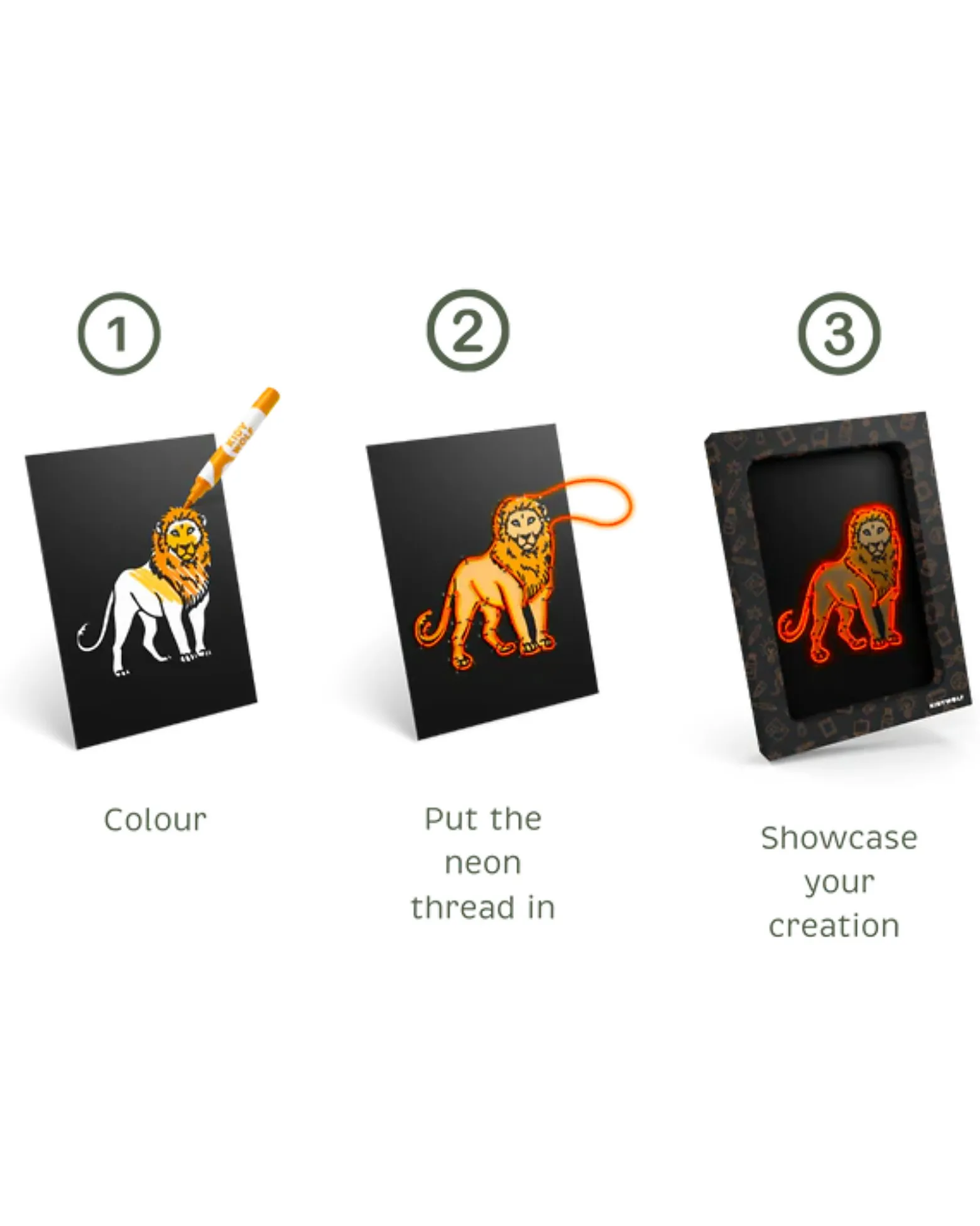 Kit Creativo Kidyneon - Arancione - Crea e Illumina le tue Idee