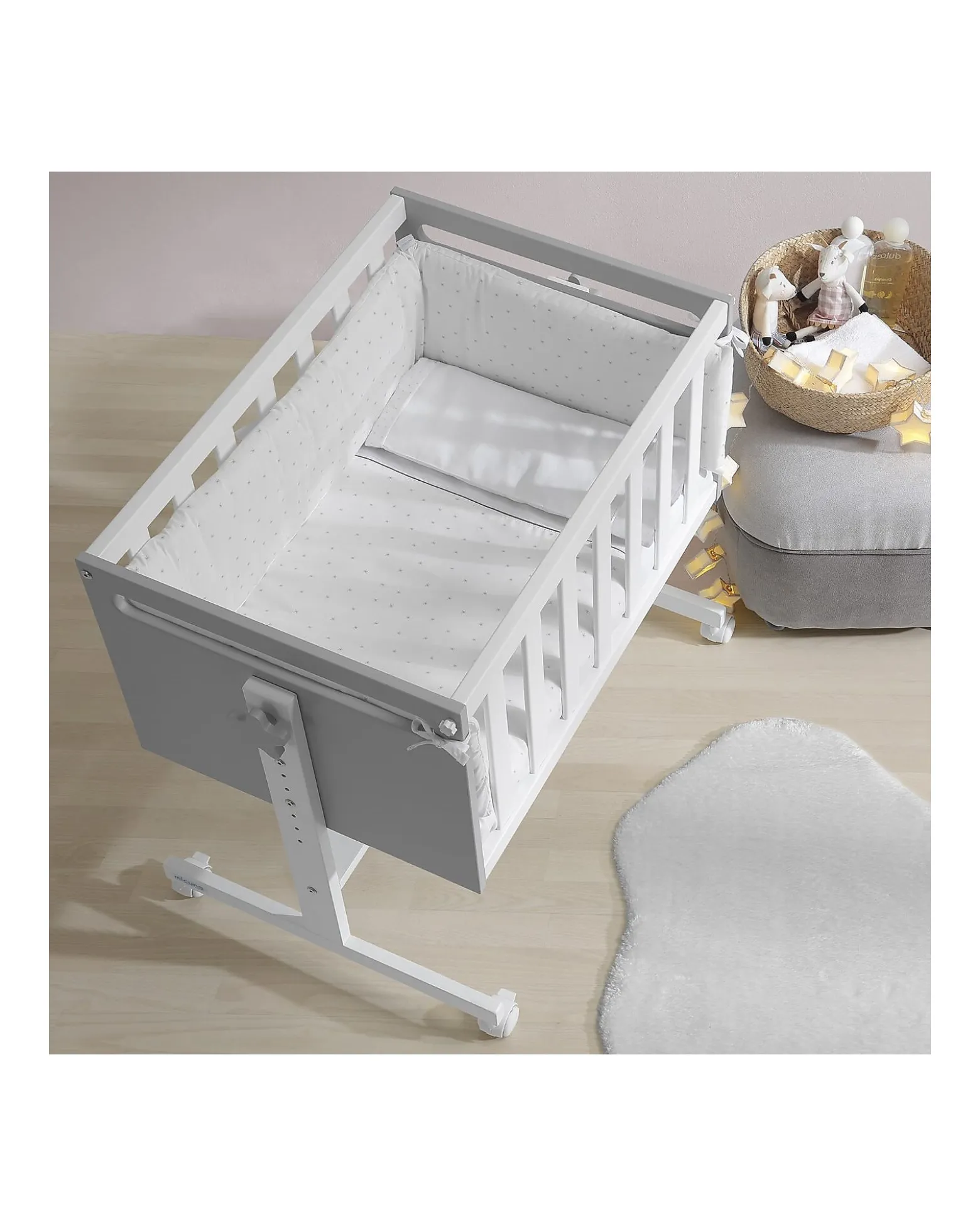 Kit Piumone e Paracolpi per Mini Culla - Shine - 100% Cotone