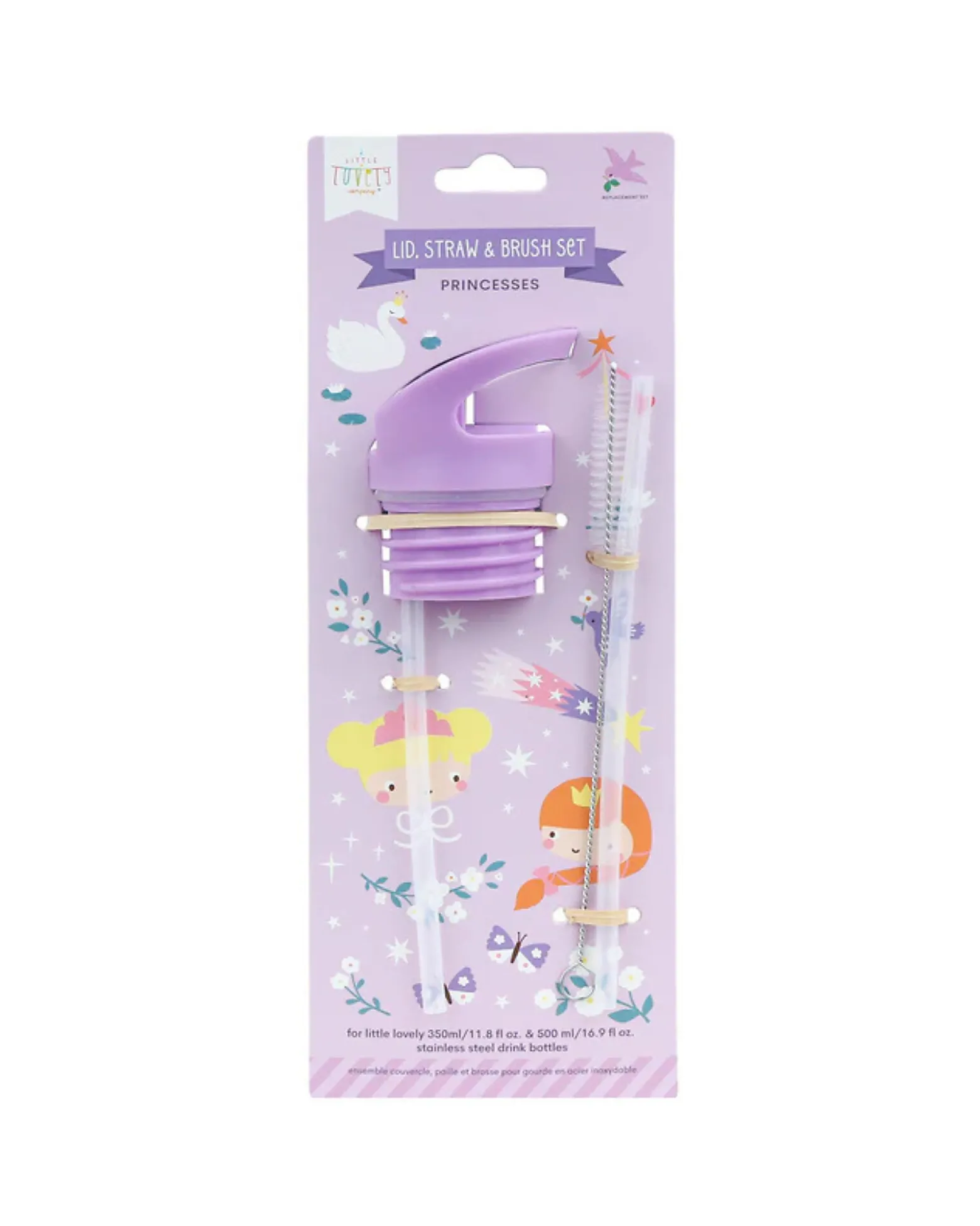 Kit Tappo Cannuccia e Scovolino - Principesse