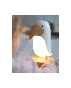 Lampada Puffino con Speaker - Bianco - 20x10.6 cm