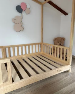 Letto Montessori Evolutivo Evi 4 in 1 - 200x90 cm - Tutto incluso - dalla Nascita a 99 anni