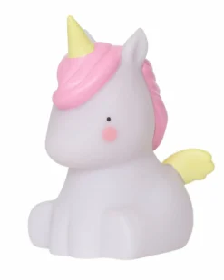 Luce Piccola LED, Unicorno - Bianco e Rosa