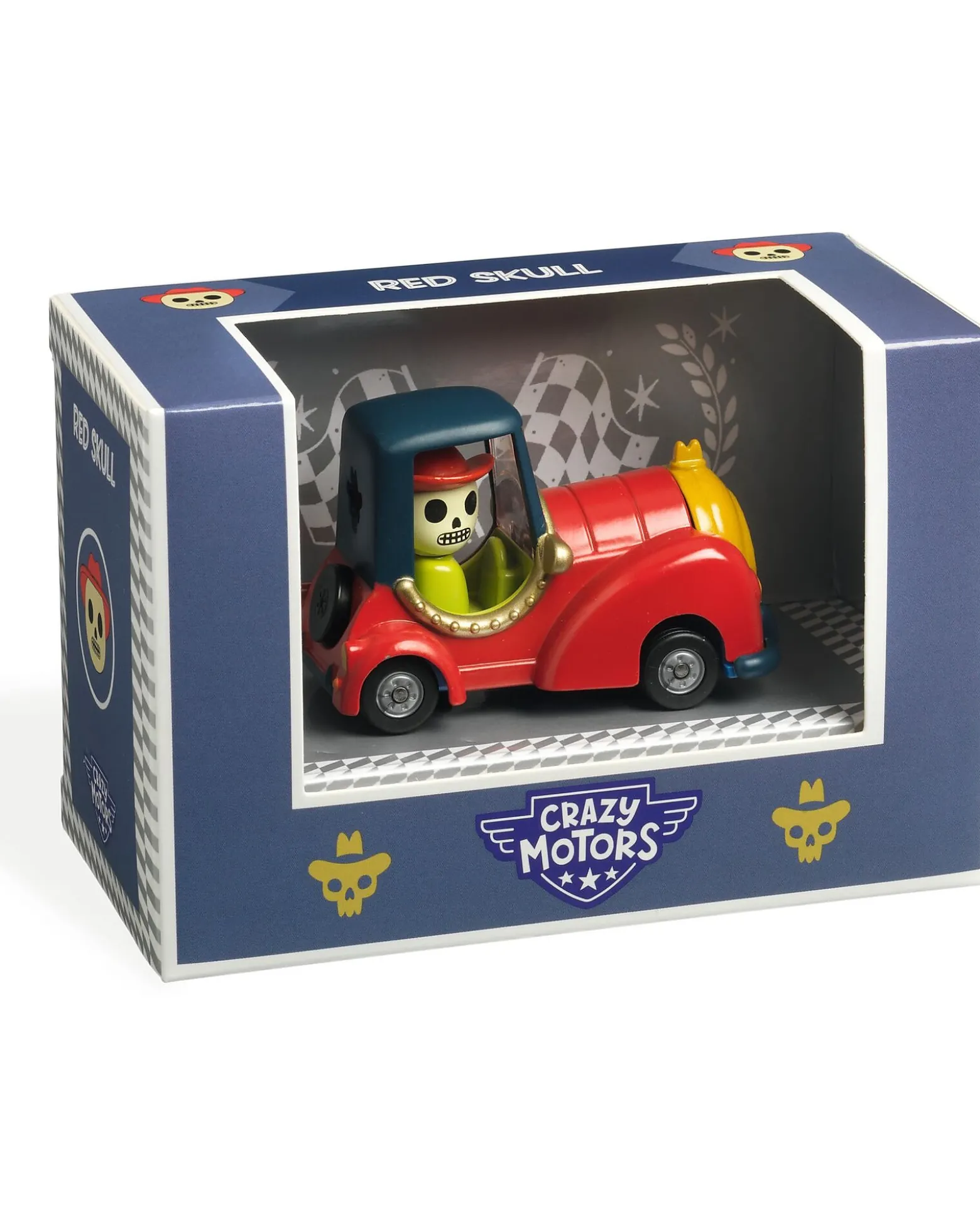 Macchinina Red Skull - Crazy Motors - in Metallo