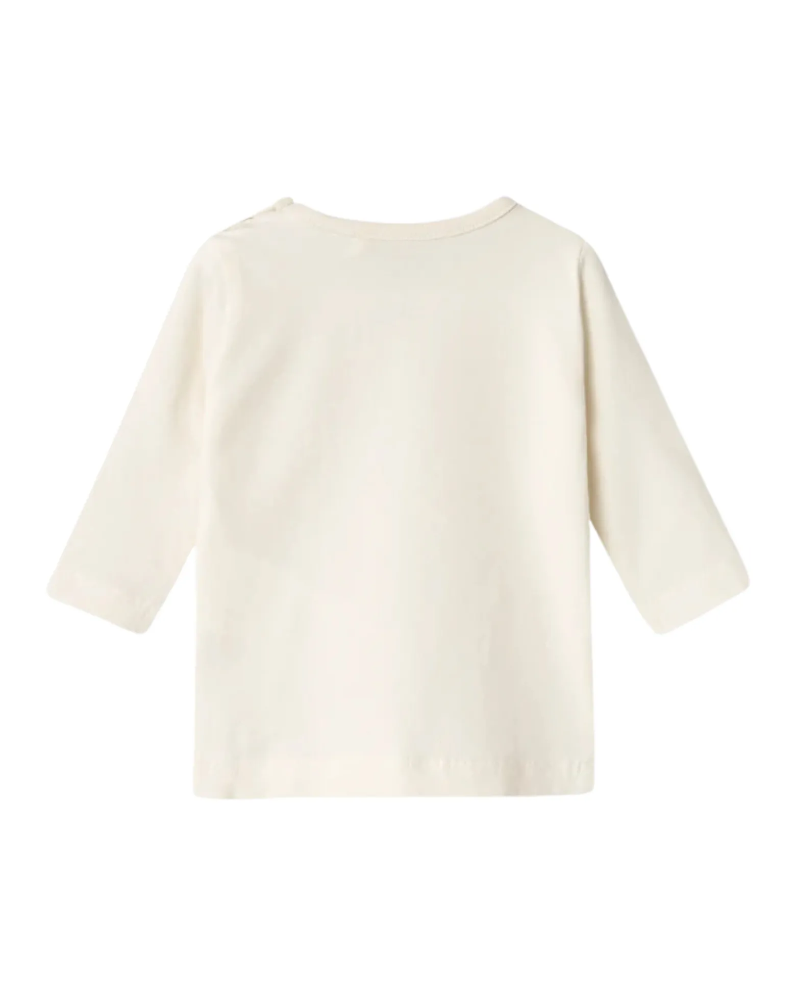 Maglia a Maniche Lunghe con Stampa Frontale 'Sweet' - Crema - Cotone Biologico e Trattamento Eco