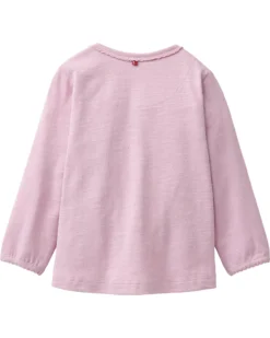 Maglia a Maniche Lunghe - Malva - in Cotone Organico - Certificato GOTS