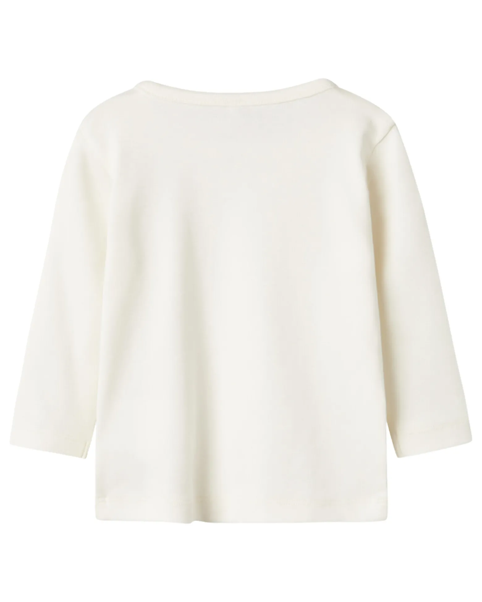 Maglia Maniche Lunghe - Panna - Fiori - Cotone Bio