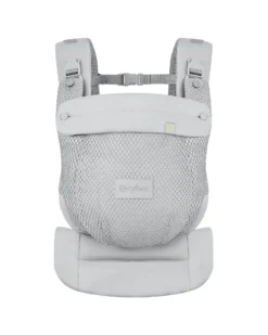 Marsupio Amya - Fog Grey - dalla Nascita ai 15 Kg - si Adatta al Corpo del tuo Bambino