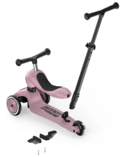 Monopattino a Triciclo con Barra di Spinta Highwaykick 1 Push and Go - Wildberry
