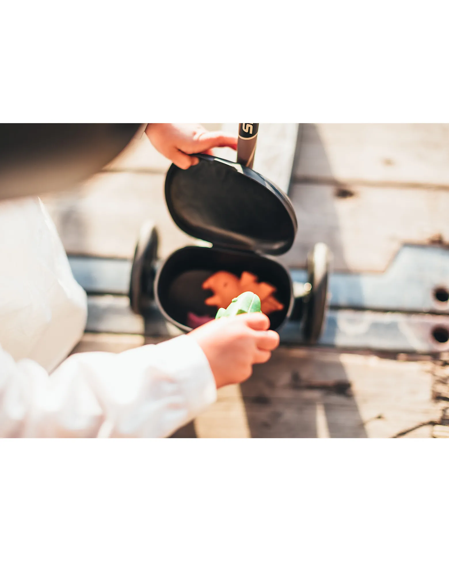Monopattino HWK2 Lifestyle - Linee Marroni - 2 ai 5 anni - Fino a 50kg!