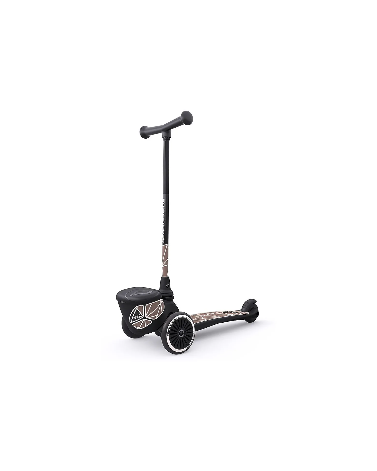 Monopattino HWK2 Lifestyle - Linee Marroni - 2 ai 5 anni - Fino a 50kg!