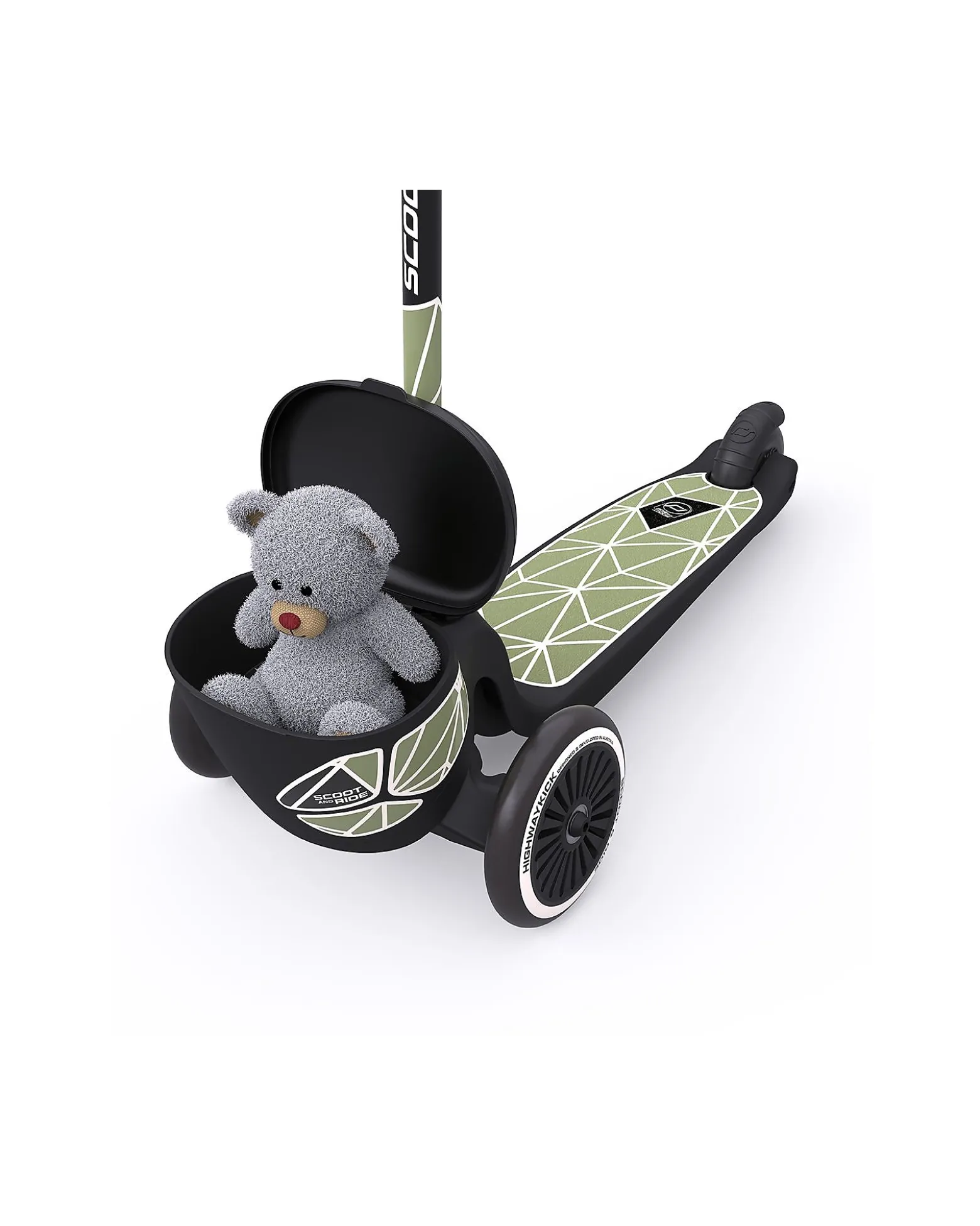 Monopattino HWK2 Lifestyle - Linee Verdi - 2 ai 5 anni - Fino a 50kg!