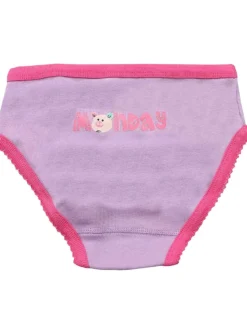 Mutandine Bambina Giorni della settimana - Pacco da 7 - 100% Cotone organico