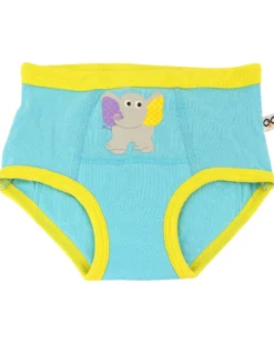 Mutandine Imbottite da Apprendimento - Amici dello Zoo - Bimba - Pacco da 3 - 100% Cotone organico