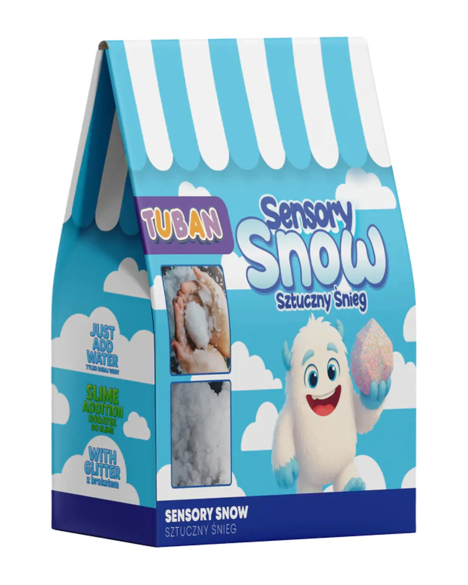 Neve Artificiale - Materiale Sensoriale Tattile 12 gr - 3+ anni
