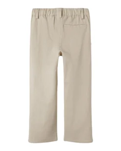 Pantaloni Lunghi Regular Fit in Lino - Beige - Vita Regolabile