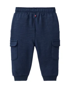 Pantaloni Tuta Cargo - Blu - Cotone GOTS