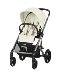 Passeggino Balios S Lux - Seashell Beige - Telaio Tortora - dalla Nascita ai 4 anni